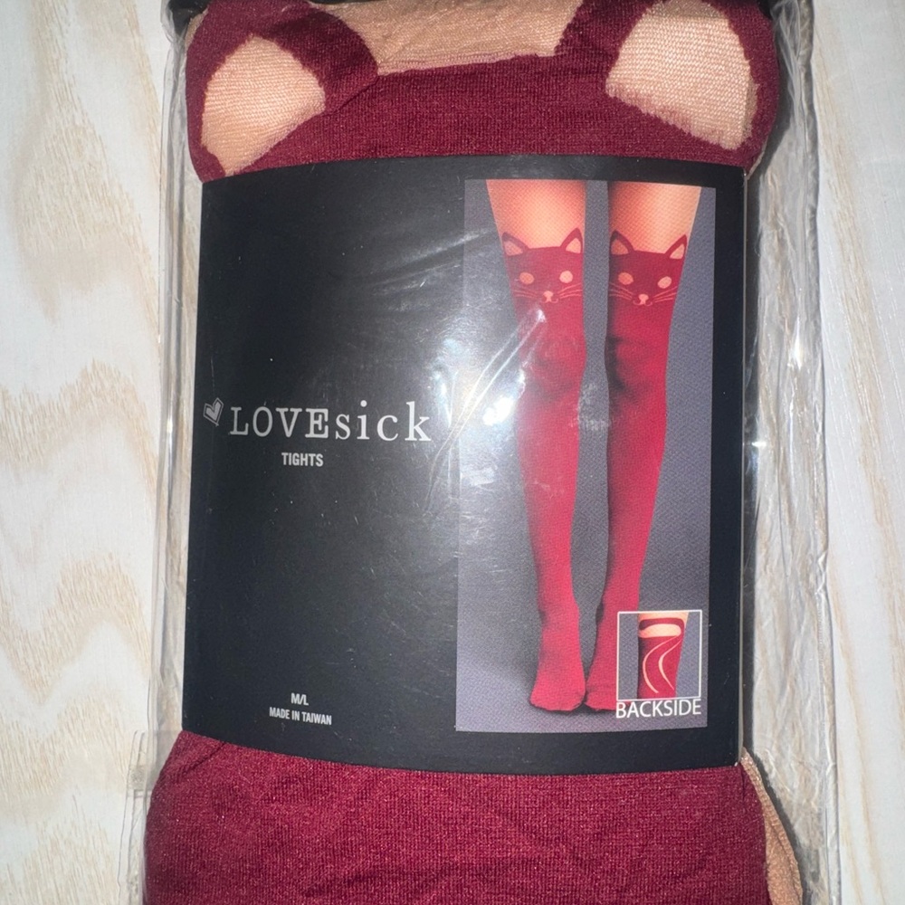 NWT Hot Topic Lovesick Tights Bundle - 4 (Cat, Bear, Bows)